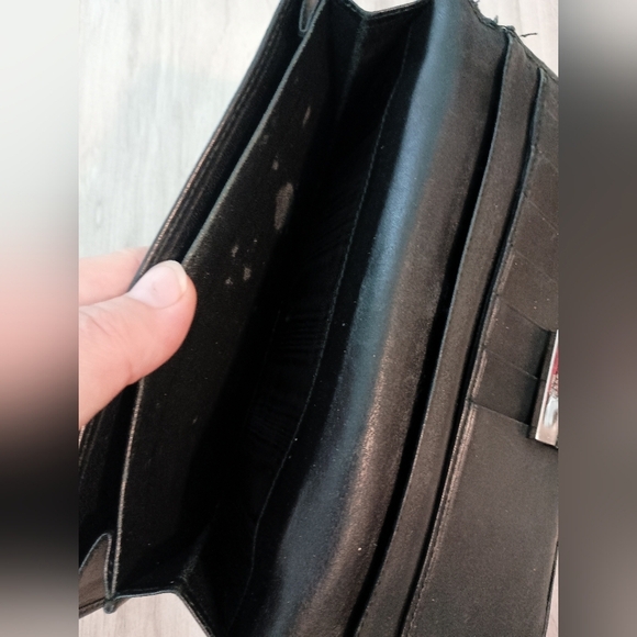 Authentic Gucci Denim Black GG Supreme Long Wallet - Picture 12 of 16